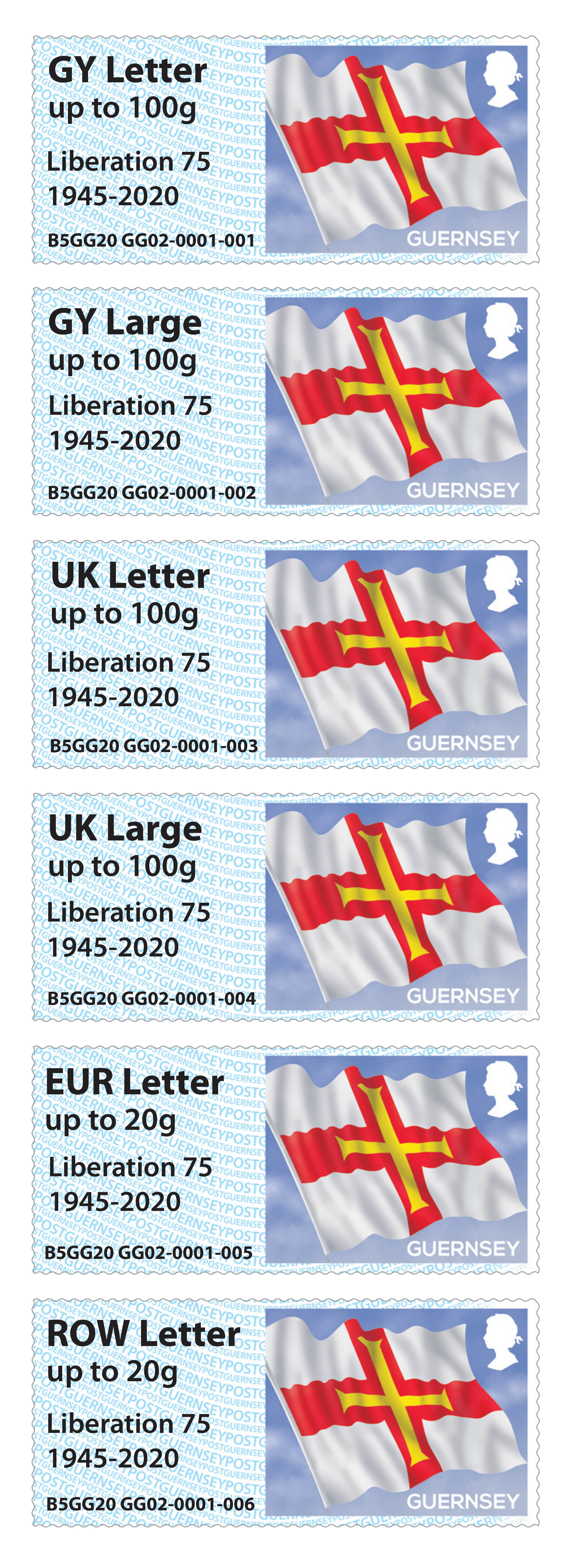 75th Liberation overprint